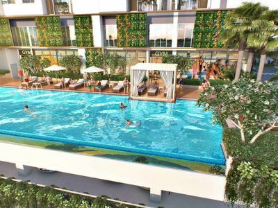 Residential complex with a pool, Vietnam  Residential complex with a pool, Vietnam